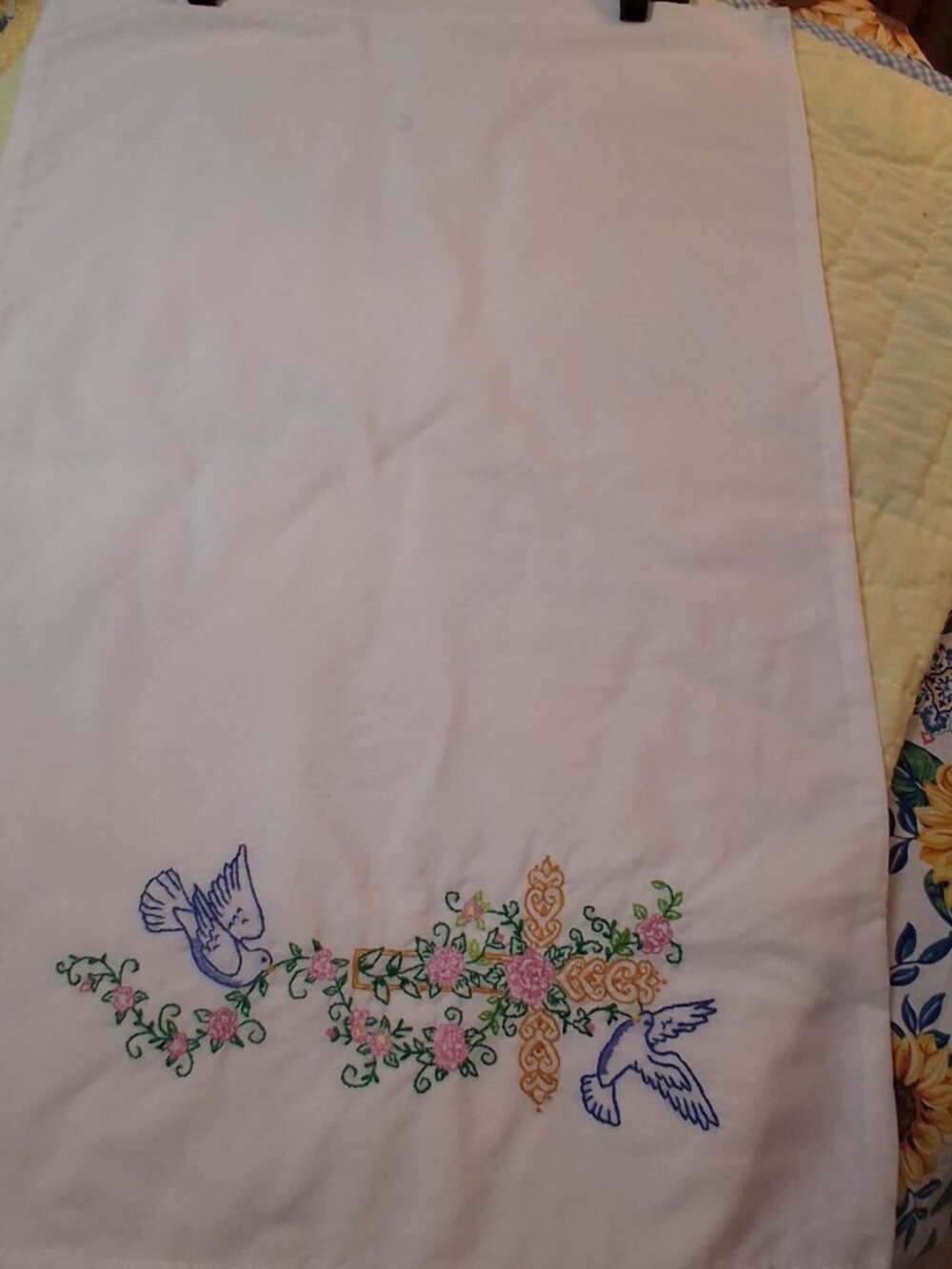 Embroidered Pillow Case (Quantity 1)